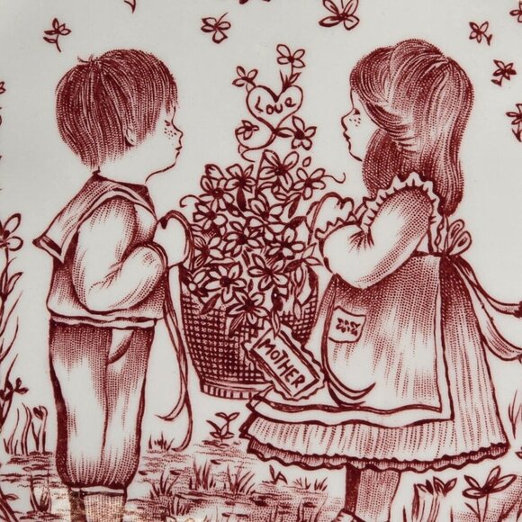 Royal Croconford Plate 1977 A Tribute to Mother All Year Long England Vintage - Picture 2 of 11